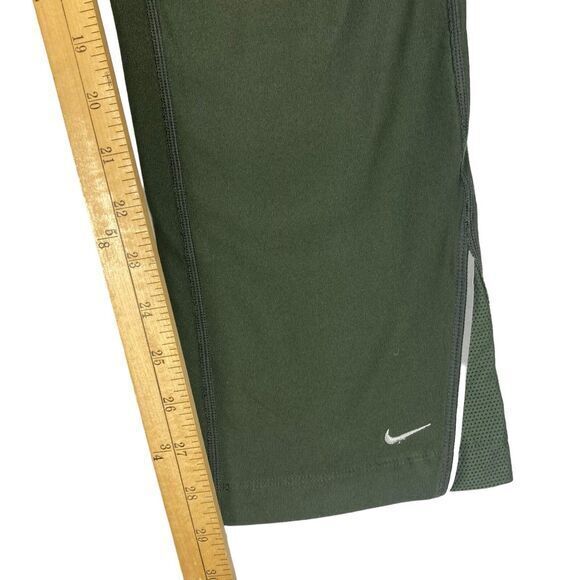 Nike Dry Fit Straight Leg Track Pants S Green Flexible Athletic Comfortable Yoga - Picture 11 of 14